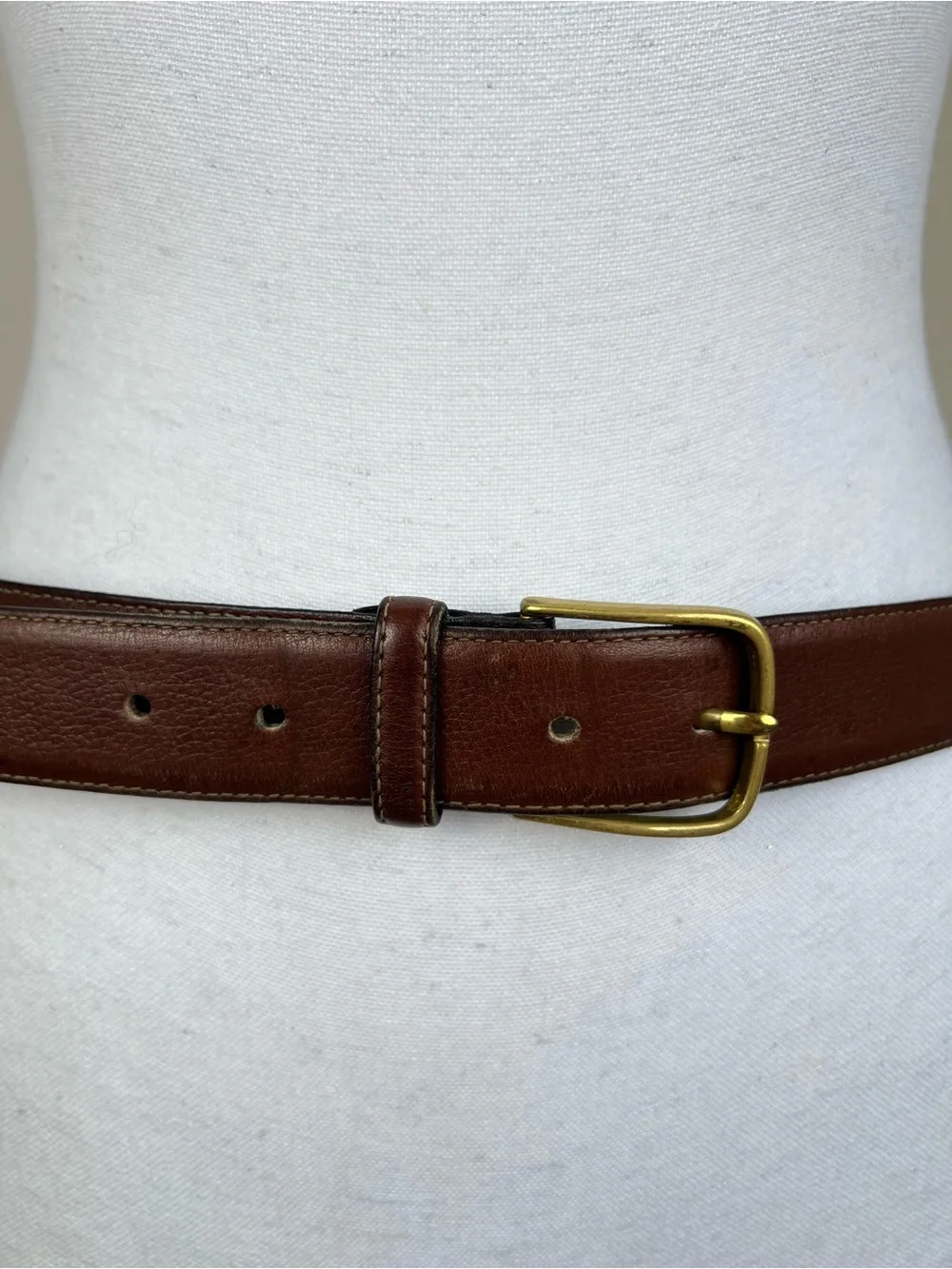 VTG Robinson’s California Venezia Glove Leather Brown Belt Size 32 Preppy Casual